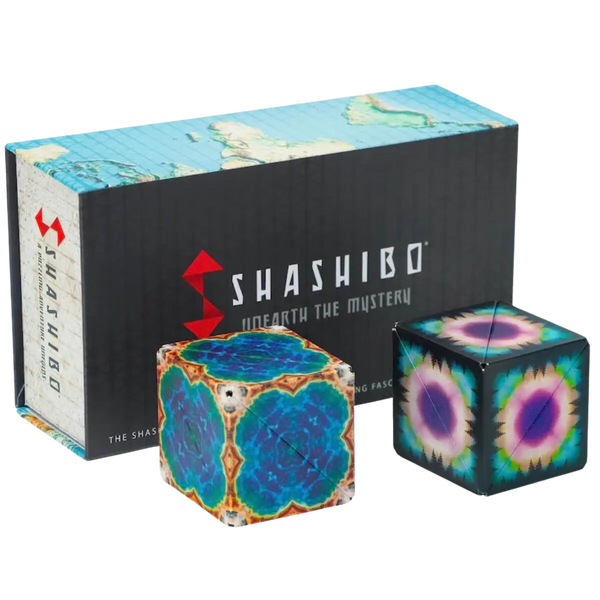 Shashibo Earth-Moon 2 Pack — Magnetic Puzzle Set | Fun In Motion