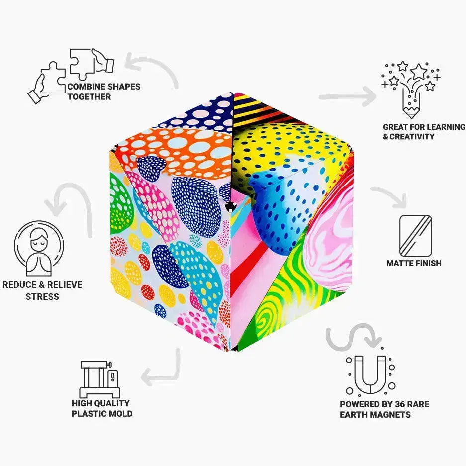 Shashibo - Magnetic Puzzle Cubes FuninMotionToys