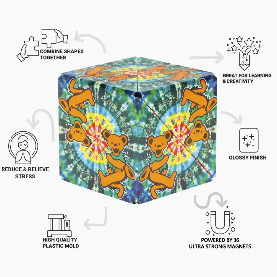 Grateful Dead Shashibo — Magnetic Puzzle Cube | Fun In Motion – Fun In ...
