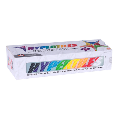 Side view of HyperTiles box featuring vibrant packaging and product logo.