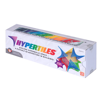 Image of the HyperTiles product box showing colorful geometric shapes and magnetic tiles.