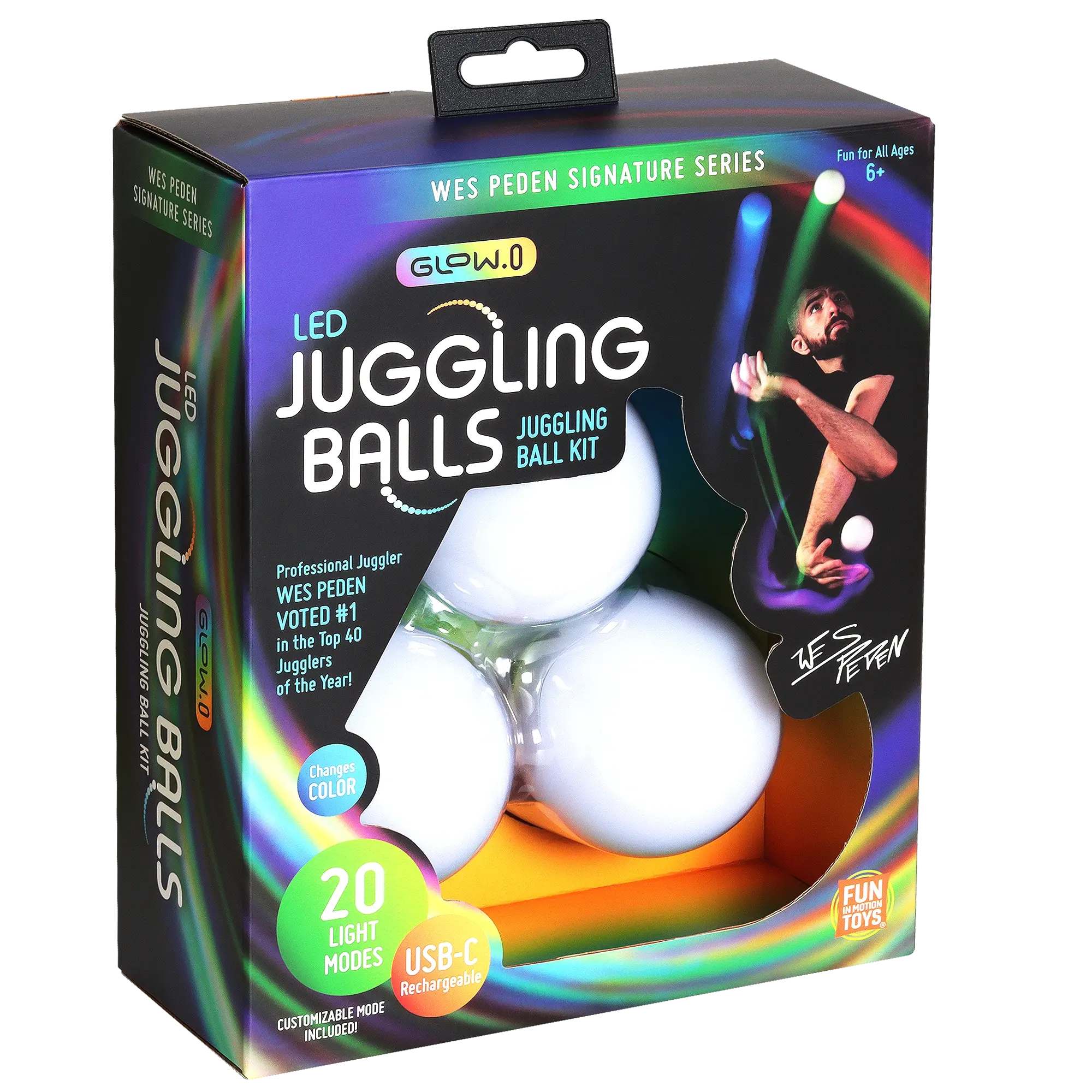 Wes Peden Glow.0 Juggling Balls