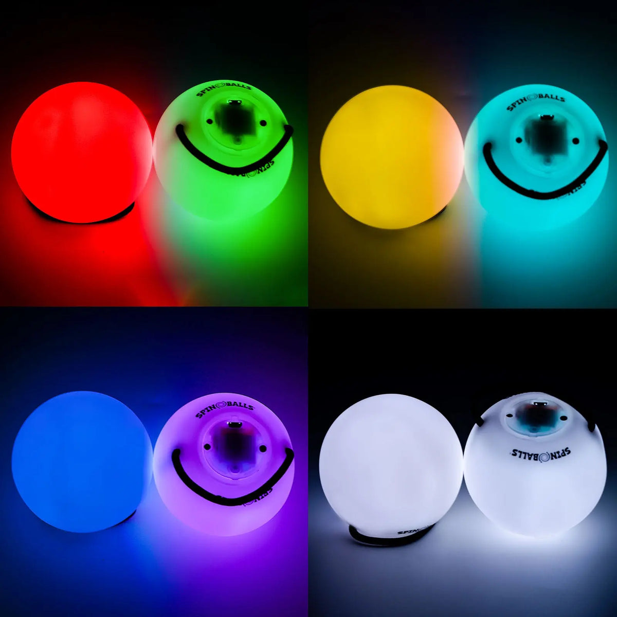 Spinballs Glow. 0 LED Rechargeable Poi Set - Fun In Motion Toys